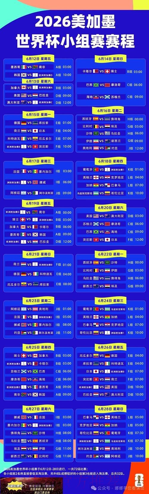 2026世界杯赛程靠谱吗 2026世界杯赛程靠谱吗